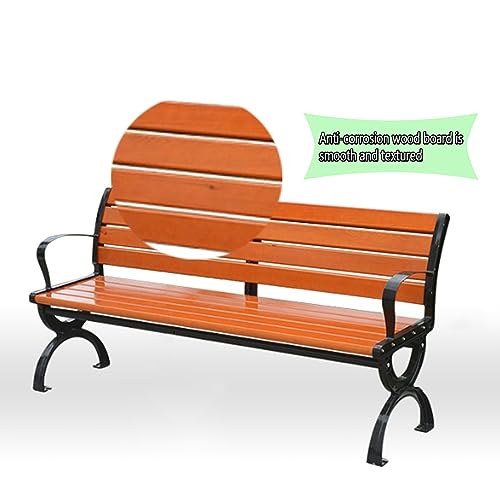 Banc d'extérieur sans dossier imperméable pour parc et cour - 7
