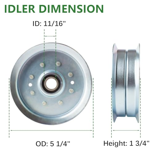 60 inch Mower Deck Spindle Assembly Fits for Cub Cadet Ultima ZT2 60 ZTS2 60 ZT3 60 Includes 3 Spindle 918-04822B 618-04822B 918-04822A 3 Blade 742P05620 3 Idler GY22082 1Be lt 754-05015 by JYLEYJ - Used condition - Image 4