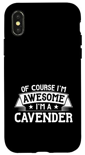 iPhone X/XS Cavender First or Last Name - Of Course I'm Awesome! Phone Case