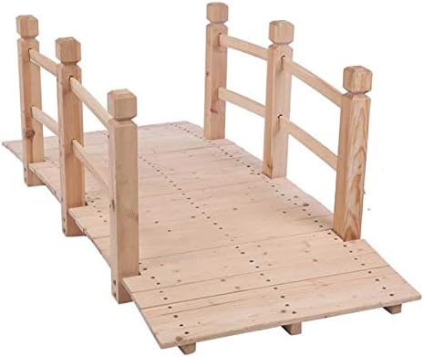 Garden Bridge,150 x 67 x 56cm(L x W x H Little Bridge Cute Decorative Bridge Beautiful Outdoor Decor Mini Bridge for Backyard, Decorative Pond Bridge