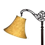 Upgradelights Tan Leatherette 10 Inch Bell Uno Lampshade (6x10x7.5)