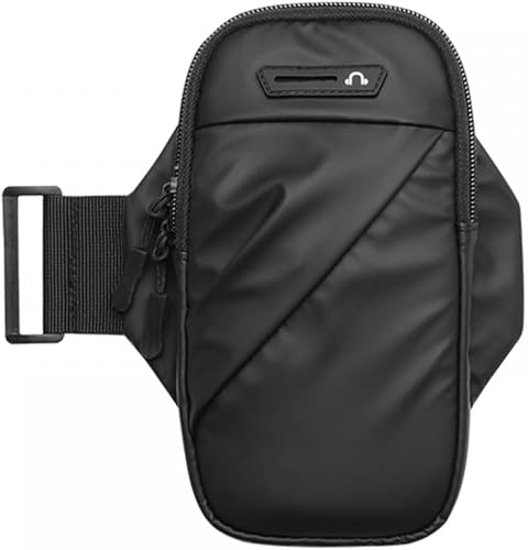DONGKER Bolsa deportiva para brazalete, soporte para teléfono de 6.8 pulgadas con bolsa para llaves y orificio para auriculares para correr,