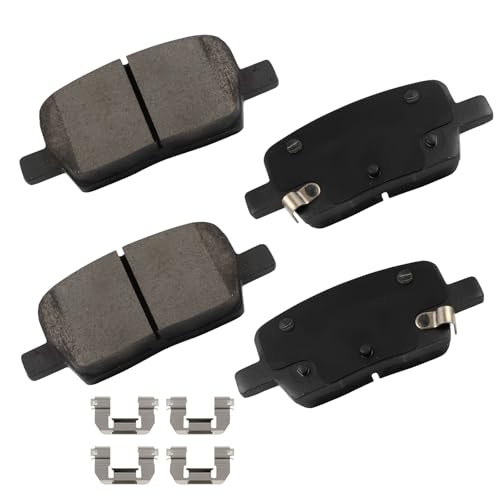 Image of cciyu D1877 Rear Ceramic Disc Brake Pads Kit For Buick For Enclave 2018-2019,For Cadillac For CT6 2016-2019,For Cadillac For XT5 2017-2019,For chevy For Blazer 2019,For chevy For Traverse 2018-2019