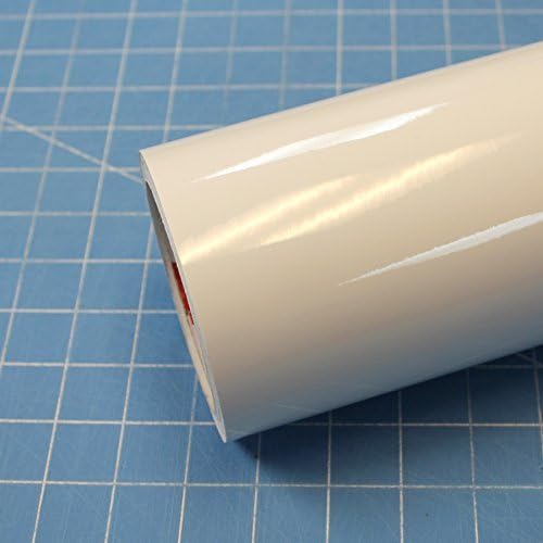 12" x 10 Ft Roll of Glossy Oracal 651Vinyl for Craft Cutters and Vinyl Sign Cutters (White)