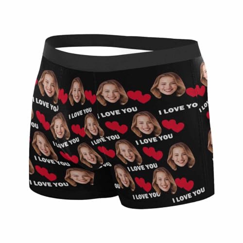 Custom Men's Face Boxer Briefs Underpants, Personalized Underwear Short with Photo Face Valentines Day Gifts for Him2