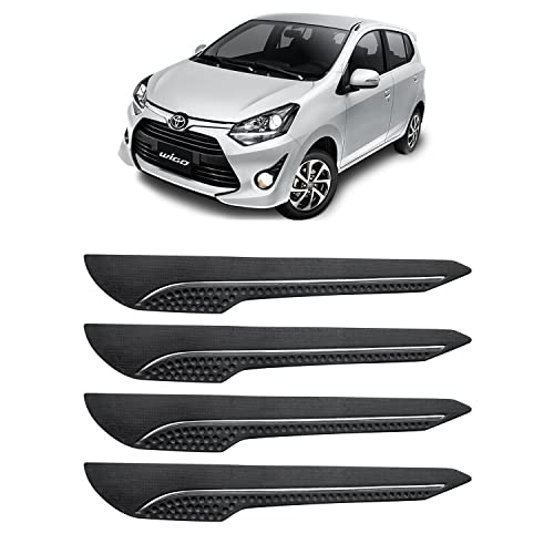 Image of AOSIS-Car Bumper Protector /Bumper Guard for Toyota Wigo with Single Chrome Stripe (4-Pcs)