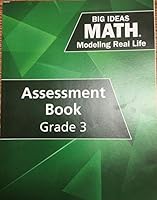 Big ideas Math modeling real life ASSESSMENT BOOK GRADE 3 1642080098 Book Cover