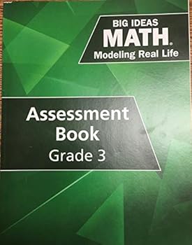 Staple Bound Big ideas Math modeling real life ASSESSMENT BOOK GRADE 3 Book