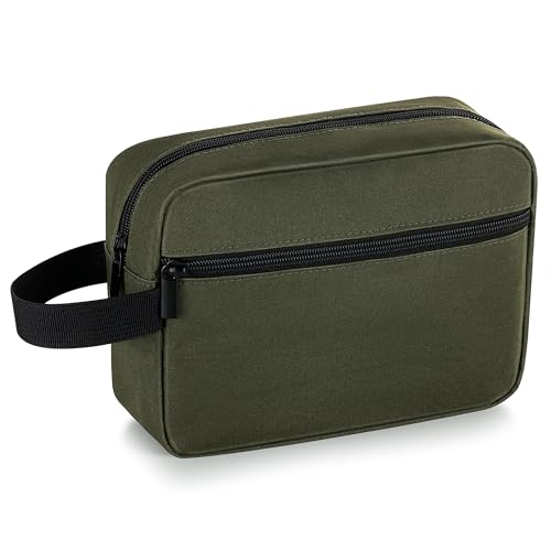 Trousse de toilette suspendre Elviros vert militaire pour voyage