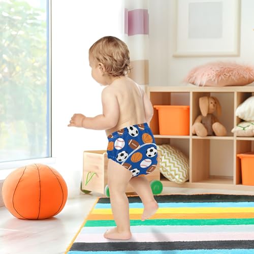 J JOYSAY Tennis Ball Dot Potty Training Pants Unisex Toddler Training Underwear 3 Pack Overnight Underwear 6