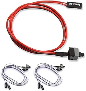 5PCS PC Computer Motherboard Switch Power Cord Host Switch Computer Switch Cord Restart Cord Case Boot Cord RESET Cord Power Cord POWER