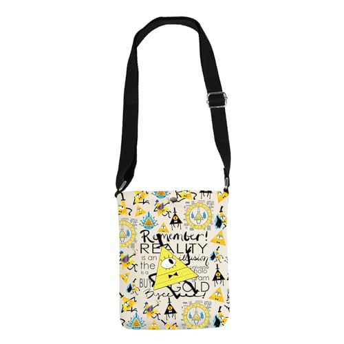 Image of CMNIM Bill Cartoon Crossbody Bag Cartoon Inspired Gifts for Bill C Fans Cartoon Character Crossbody Purse