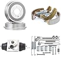 RIDEX 3859B0504 Bremsensatz Trommelbremse Bremsbacken Set mit Zubehör mit Handbremshebel Hinten Kompatibel mit VW POLO 9N Polo Schrägheck 6R1, 6C1 Fox Schrägheck 5Z1, 5Z3, 5Z4, AUDI A2 8Z0, SEAT