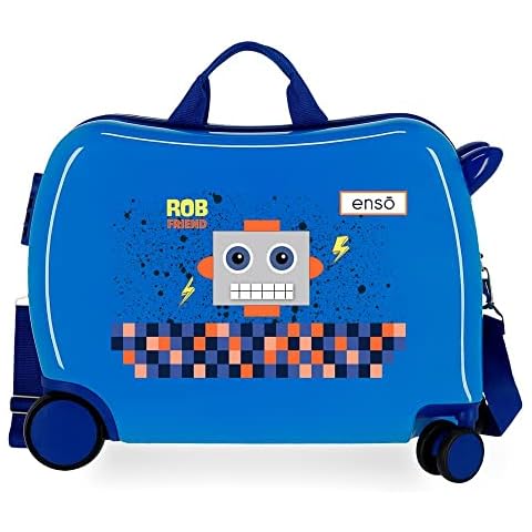 Enso Rob Friend Children's Suitcase Blue 34L Cover