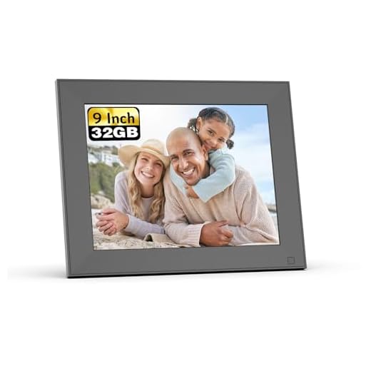 NexFoto 10.1 HD Smart Digital Picture Frame 32GB, WiFi Digital Photo Frame with IPS Touch Screen, Instantly Share Photos Video via App, Motion Sensor, Wall-Mountable, Gift for Grandparents