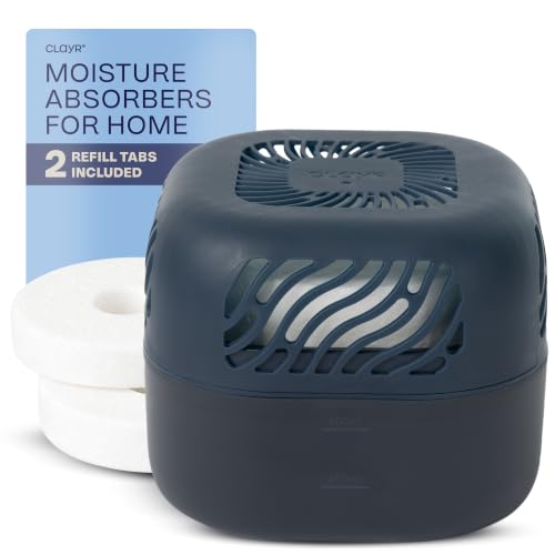 Clayr Airsip 500ml Refillable Dehumidifier with 1x 300g Refill Tab - Navy