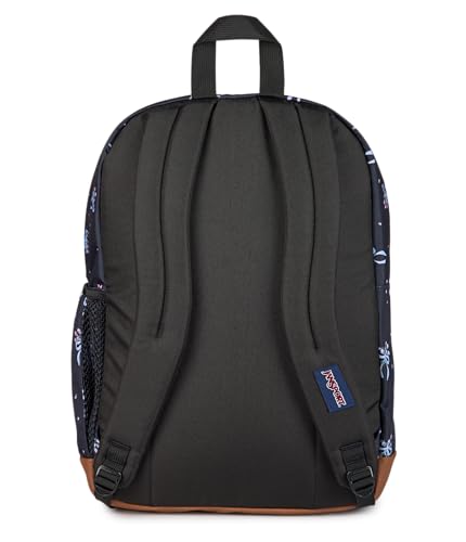 Image of JanSport Cool Backpack with 15-inch Laptop Sleeve, Large Computer Bag Rucksack with 2 Compartments, Ergonomic Straps, Pastel Petals - Black