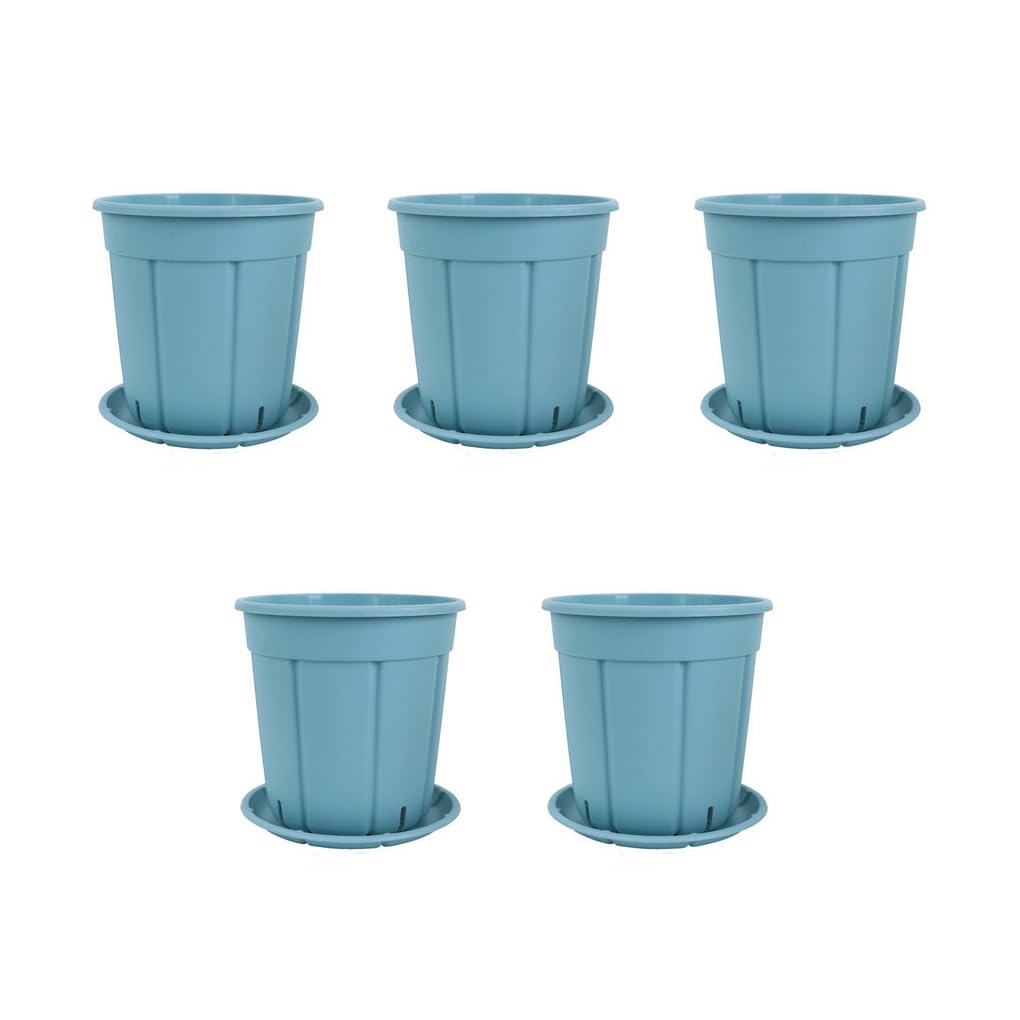 Twisaxc Blue 5Pcs/Set Perforated Orchid Pots For Improved Air Circulation And Healthy Plants Orchid Pots With Holes Plant Indoor,