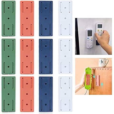 12PCS Self-Adhesive Desktop Socket Fixer,Adhesive Punch-free Socket Holder,Power Strip Fixator,Wall-Mounted Power Strip Holder,Self Adhesive Power Strip Holder Fixator Wall Mount Plug-in Socket Fixer Cover