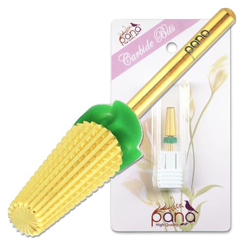 PANA Nail Carbide 5 in 1 Bit Two Way Rotate use for Both Left & Right Handed Remove Acrylic or Hard Gel 3/32