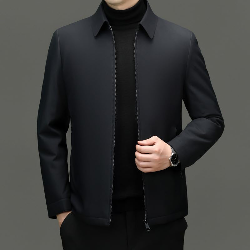 GUOYUXIAO Cotton coat men's warm cotton business casual middle-aged and elderly winter jacket4