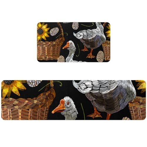 Alfombra de cocina lavable y mullida para proteger tu suelo de manchas y agua 2