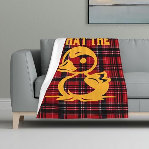 Boklok What The Duck Flannel Blanket Cozy Nights Soft Throw