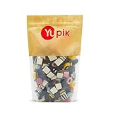 Yupik Assorted Licorice Candy Mix, 1 kg, Natural Flavors & Colors, Classic Allsorts Licorice, Fun Treat, Sweet Candy, Delicious Snack, Ideal for Gifting & Holidays