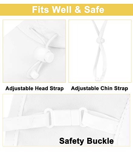 Simplicity White Sun Hat For Baby Packable Sun Protection Hat Toddler Girl Toddler Boy With Chin Strap Baby Girl Summer Hat, White / 12-24 Months #TOP2