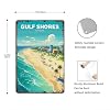 KERUNSM Vintage Gulf Shores Travel Poster—Funny Alabama Metal Sign Gulf Shores —Aluminum 8x12inch—For Living Room Bedroom Bathroom Wall Decor #2