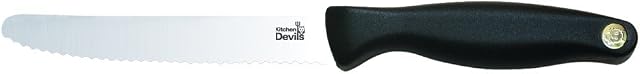 Kitchen Devils 1000775 Lifestyle Tomato Knife , Black , 30.5x8.5x2 cm