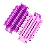 90PCS Hair Perm Rods Hair Curlers Rollers Wave Heat Perm Rod Root Fluffy Clamp DIY Clip Hairdressing Styling Tool(Purple & Pink) Rods