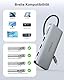 Omars Docking Station Triple Display USB C Hub Dual HDMI mit VGA USB C Adapter Multiport Docking Station 2 HDMI 4K,Gigablit Ethernet RJ45,PD 100W,4xUSB,SD/TF für MacBook Pro/Air M1 M2,Dell,HP,Surface