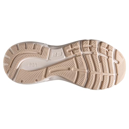 Brooks Women’s Adrenaline GTS 23 Supportive Running Shoe - Parchment/White/Vista - 10 Medium