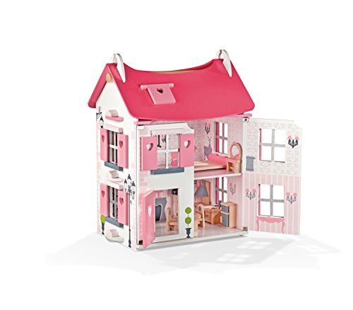 Janod Mademoiselle Doll House with Furniture