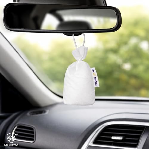 Image of MY ARMOR Natural Camphor Cone Air Freshener | 100% Pure & Organic Kapoor | Long-Lasting Fresh Aroma | For Car, Wardrobe, Bathroom, Pooja Room, Drawers & Office | Pack of 2