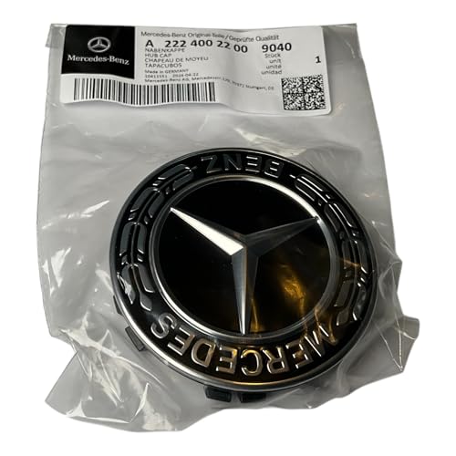 Mercedes-Benz Collection Radnabenabdeckung | Stern Mit Lorbeerkranz | Schwarz