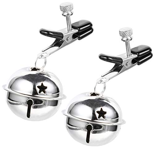 Artibetter – Grampos para mamilo e mamilo com sino, anéis para mamilo, brinquedos de estimulação dos