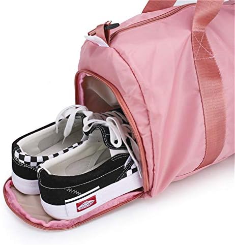 WEISIPU Duffel Sport Gym Slippers Bag Women Travel Dance Backpack with Shoe Pocket (Pink) 6 WEISIPU Duffel Sport Gym Slippers Bag Women Travel Dance Backpack with Shoe Pocket (Pink)