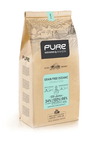 Pure Grain Free Oceanic Salmon. Alimento Completo de salmón y sin Cereales para Perros Adultos 12kg