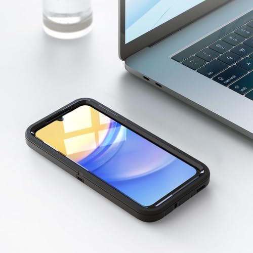 Image of Case for Galaxy A15, Heavy-Duty Tough Rugged Shockproof Drop Protective Cover Cases for Samsung Galaxy A15, Black