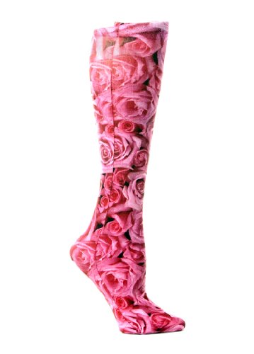 Celeste Stein Therapeutic Compression Socks, Sweetheart Roses, 15-20 mmhg, 1 Pair