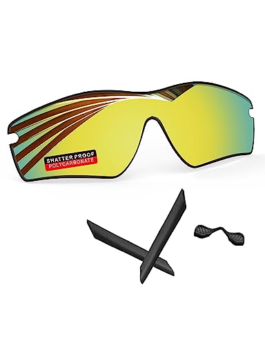 Image of PRO+ Polycarbonate Replacement Lenses & Rubber Kits for Oakley RadarLock Series Sunglasses