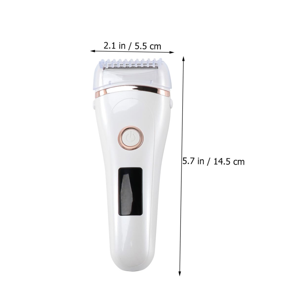 Mikikit Epilatore Elettrico Rasoi per Corpo e Sopracciglia Ricaricabile USB Donna Display Led Rapido e Indolore, Materiale Abs e Acciaio Inox, per Gambe e Ascelle