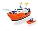 Produktbild Dickie Toys Harbour Rescue, Rettungsschiff mit manueller Seilwinde, Küstenwache, inkl. Wasserpumpe, Anker und Rettungsboot, Licht & Sound, inkl. Batterien, 40 cm, ab 3 Jahren