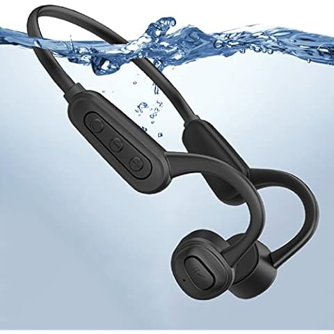 ESSONIO wasserdichte Kopfhörer Schwimmen Knochenschall Kopfhörer Sportkopfhörer Bluetooth Offenes Design Noise-Cancelling 12 Hours Music Time IPX8 Waterproof zum Tauchen Sowie Radfahren … Cover