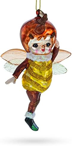 Buzzingly Adorable Little Bee Blown Glass Christmas Ornament - Image 5