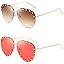 A12:2 Packs-gradient Tea+transparent Red Lens