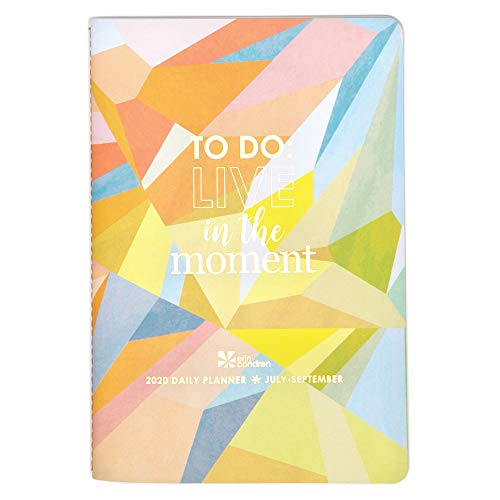 Erin Condren 2020 Daily Planner Volume 3 (July 2020 - September 2020) - Petite Planner, Includes Daily Agenda with Bullet Point Checklist for Tasks and Errands
