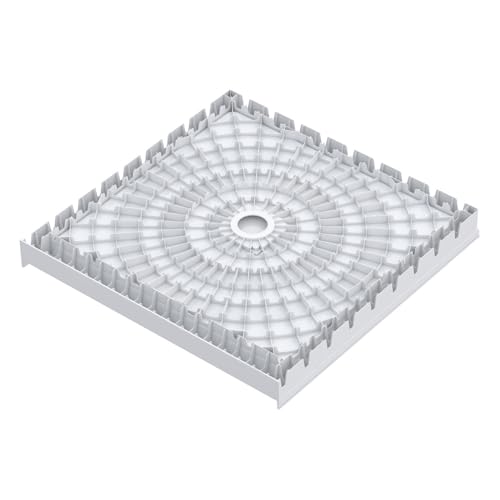 Carlton Marquette 36 x 36 Shower Pan Base with Center Drain in Glossy White